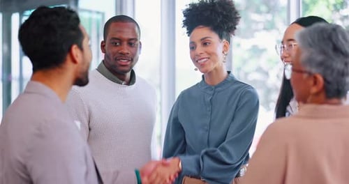 Diverse Business Team Meeting in Workplace