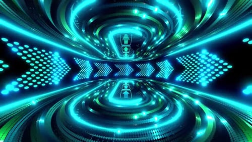 Green Blue Neon Lights