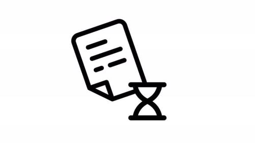 time line icon animation