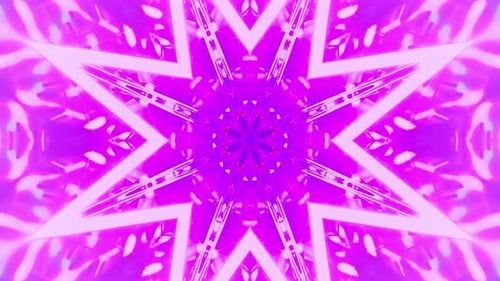 Vibrant Neon Kaleidoscope Geometric Pattern