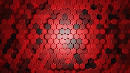 Hexagon Wave Loop Hintergrund