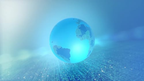 Animated Global Map Highlight of Côte d'Ivoire with Digital Background