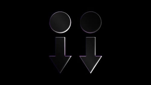 Sweep Down Arrows Icons Animation