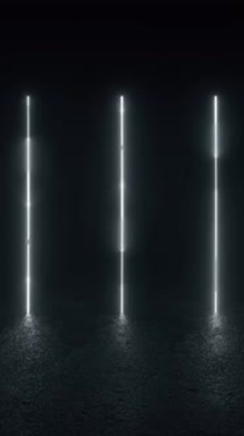 Une pièce sombre illuminée