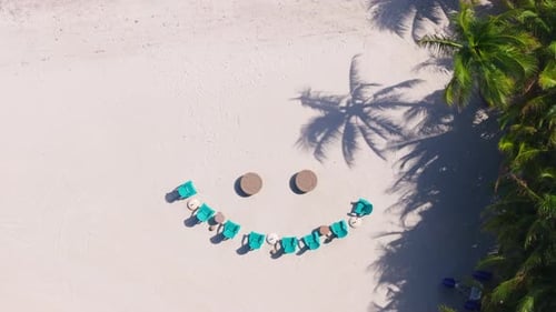 A Picturesque Aerial View of a Stunning Beach Paradise at Key West Florida