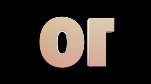 3D Rotating Numbers Countdown Animation