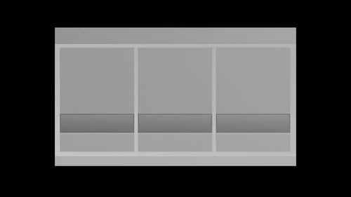 Geometric Three Column Content Reveal Animation