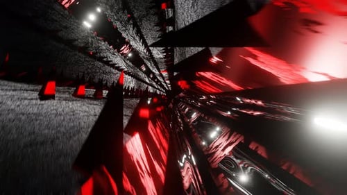 Blood Mirror Dungeon Background Vj Loop In 4K