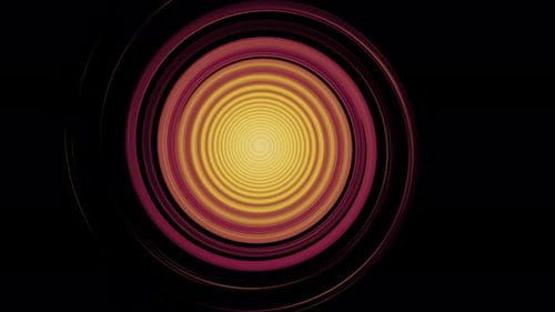 Infinite red tunnel circular spin animation background