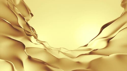 Golden Abstract Fluid Flowing Background Loop