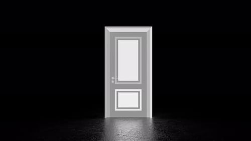 Modern Minimalist Door Panel Reveal Animation