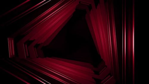 Composição triangular vermelha abstrata