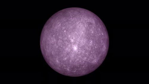 Merkur, Planet rotiert