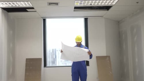 Engineer is working at tower.