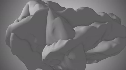 Abstract Fluid Morphing Shapes Organic Background Loop