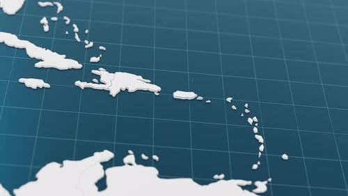 Minimalist 3D Map Pin Drop Animation