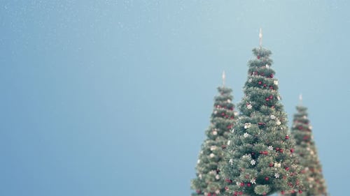 Christmas Tree with Space in a Seamless Loop