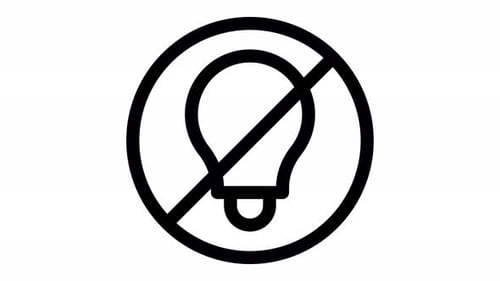 no light line icon animation