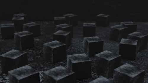 Fond de cubes abstraits sombres