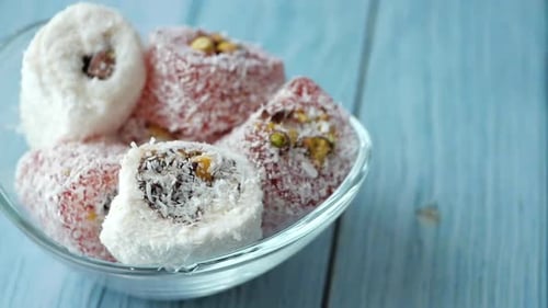Traditionelle türkische Köstlichkeit mit Nuss