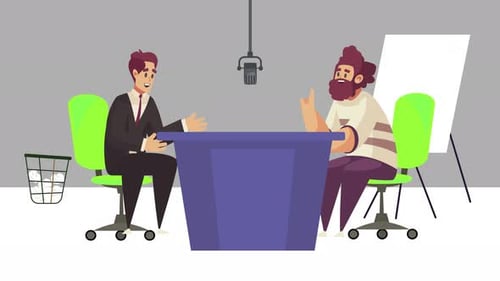 Radio Podcast Studio enregistrant un talk-show invité et animation