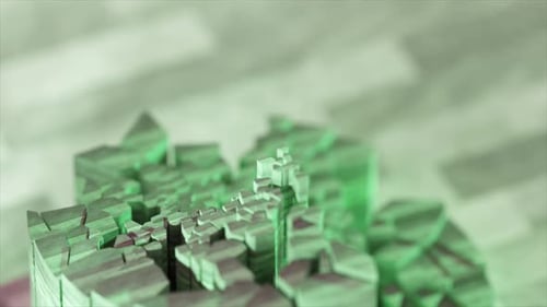 Structure cristalline moléculaire transformant dynamiquement des motifs géométriques révélateurs grâce à