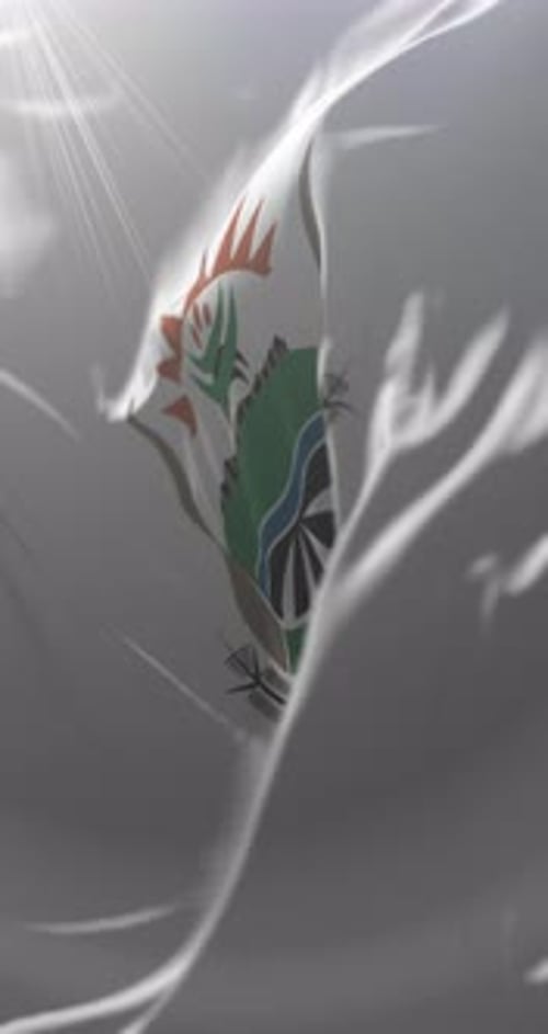 Elegant Corporate Logo Reveal on Waving Fabric