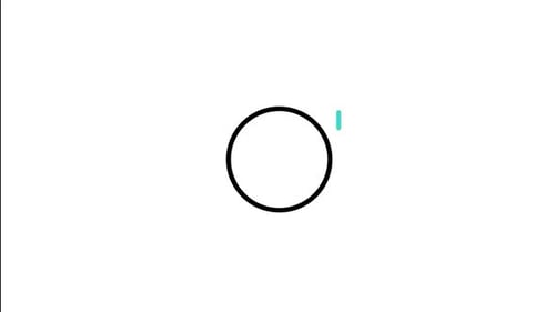 Flat Design Download Arrow Icon Animation