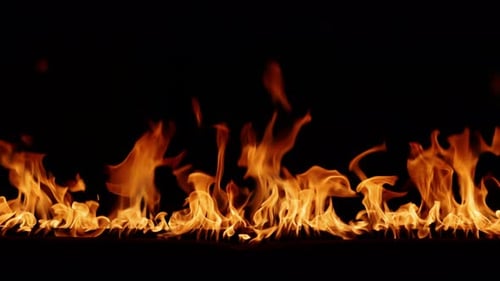 Vibrant Realistic Fire Line Visual Effect