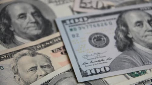 Der Hintergrund der Dollarnoten