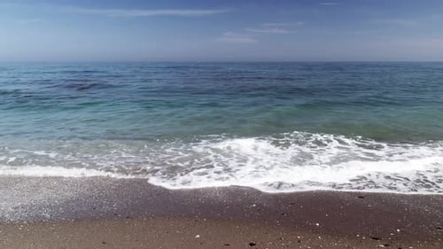 Ocean waves at the beach