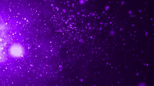 Abstract Purple Particles Glitter Background Loop V5