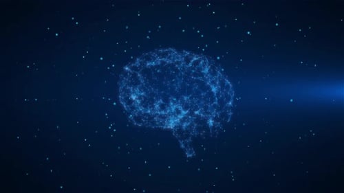 3D Futuristic AI Creation Artificial Intelligence Digital Brain Life Brain Big Data Deep Learning