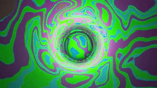 Vibrant swirling pattern moves inward