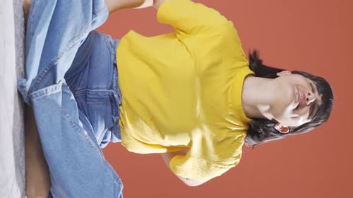 Woman Massaging Her Back, Suffering Pain