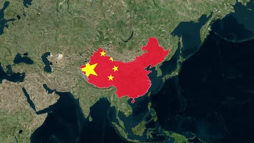 China Borderline: Bestandssammlung mit Länderkarten — Weitwinkel zum Vergrößern