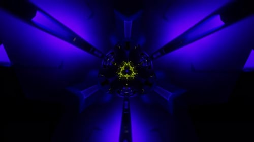 Flashing Neon Lights Create a Rhythmic Vibrant Disco Loop in a Seamless VJ Pattern