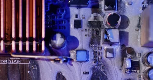 Ink Drip Mainboard Chip Electronic Board Digital