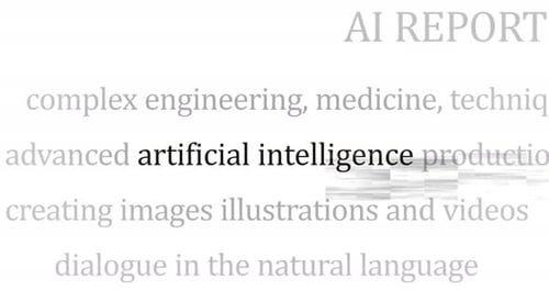 Artificial intelligence EV transport headline titles media with seamless loop