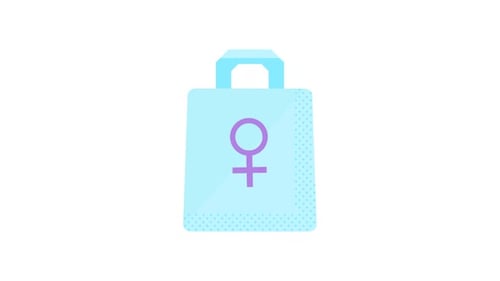 Shopping Bag Element Alpha Animation