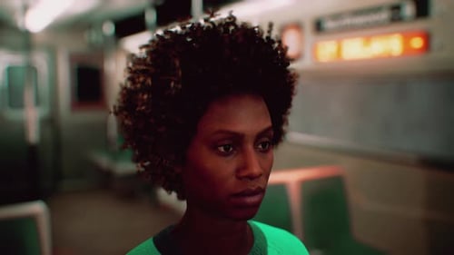 Modern 3D Animated Woman Avatar Blinking