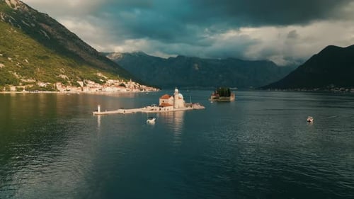 Perast and Lady On The Cliff