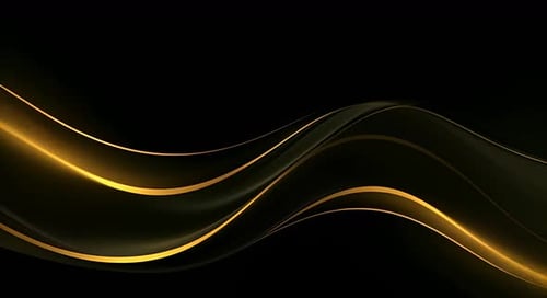 Elegant Golden Flowing Lines Abstract Background Animation