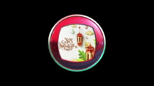 Happy Eid Mubarak Stylish Background Loop
