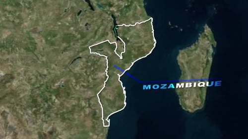 Global Earth Zoom to Country Map Reveal Animation