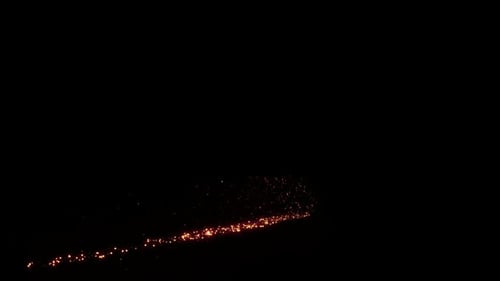 Luminous Golden Spark Particle Trail Element