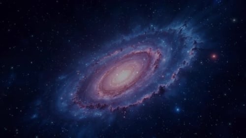 Stunning Spiral Galaxy Motion Background