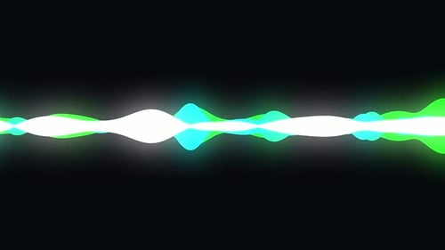 Visual Representation of Sound Waves with Colorful Patterns and Shapes