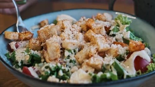 Caesar Salad Close Up