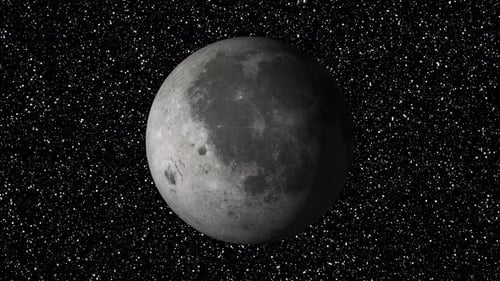 Realistic full moon with star background Vd1189